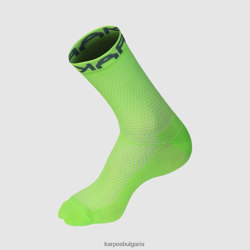 чорап| зелен флуор/хидро Жени Karpos бърз чорап FZ08Z935