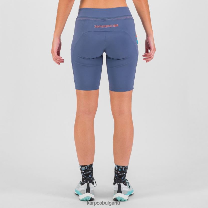 кратко| ретро индиго/горещ корал Жени Karpos непринуден на бермудите FZ08Z1596