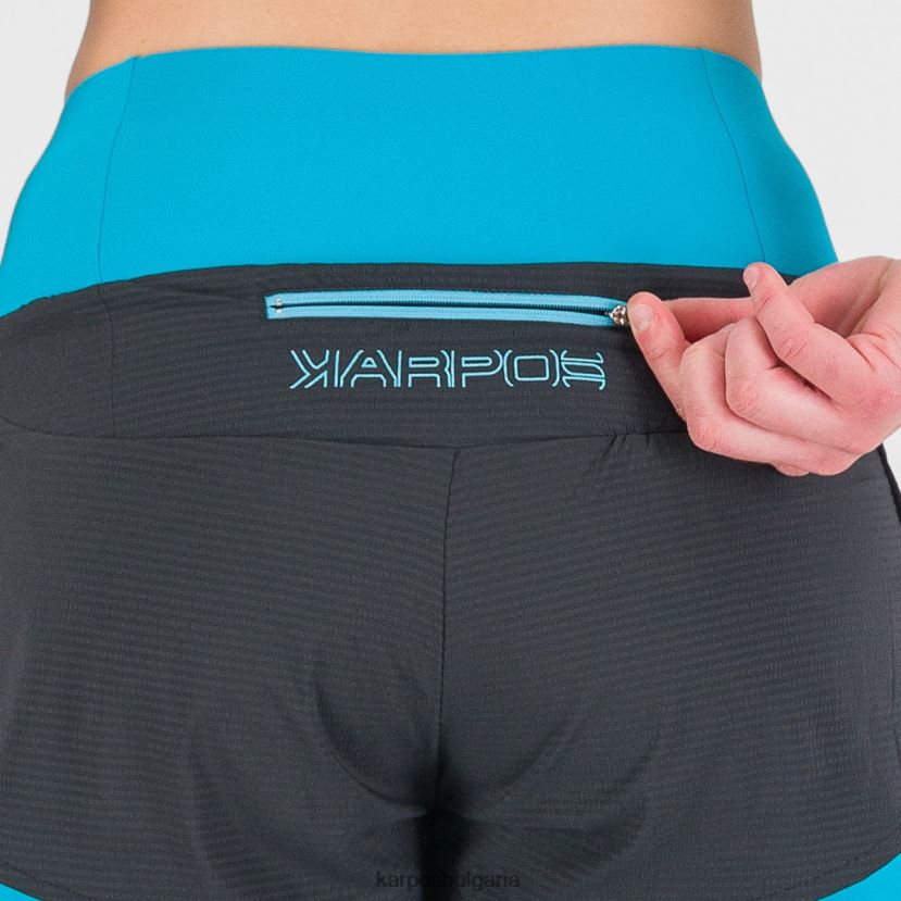 кратко| синя птица/черна Жени Karpos cengia w къс FZ08Z1554