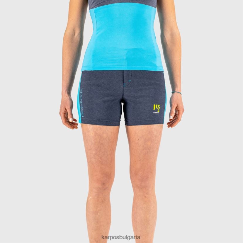 кратко| мароканско синьо/синя птица Жени Karpos santa croce w къс FZ08Z1604