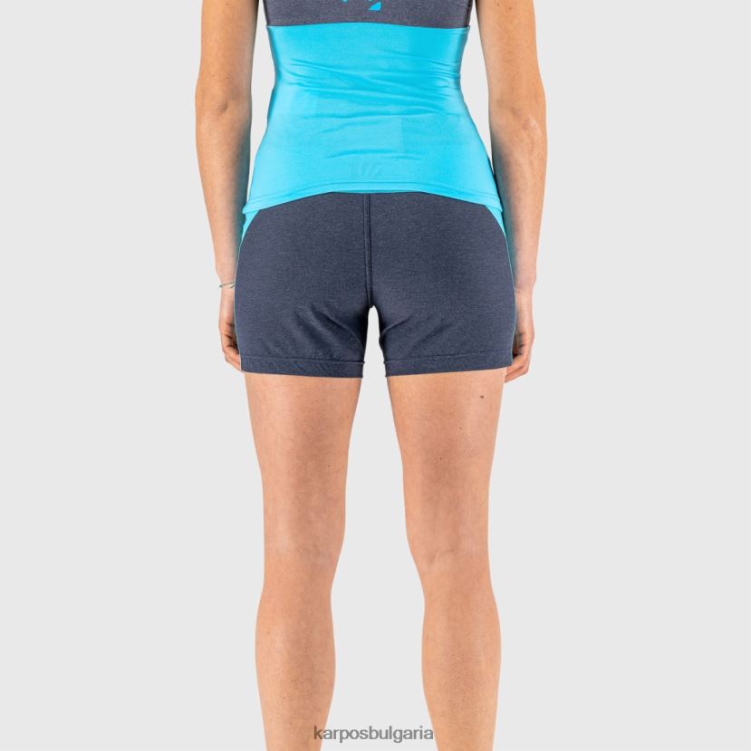 кратко| мароканско синьо/синя птица Жени Karpos santa croce w къс FZ08Z1604