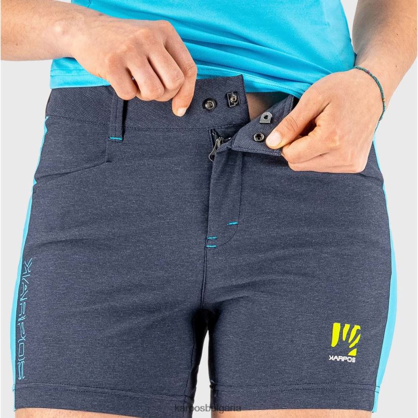 кратко| мароканско синьо/синя птица Жени Karpos santa croce w къс FZ08Z1604