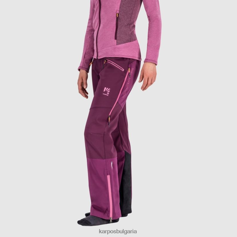 панталон| бял черен Жени Karpos мармолада с панталон FZ08Z1399