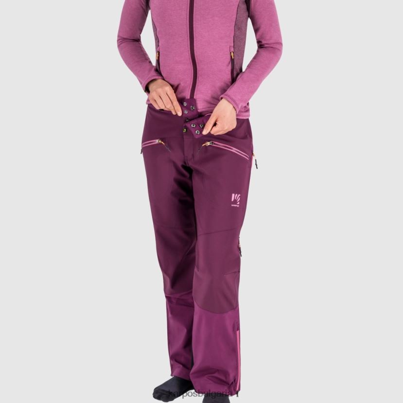 панталон| бял черен Жени Karpos мармолада с панталон FZ08Z1399