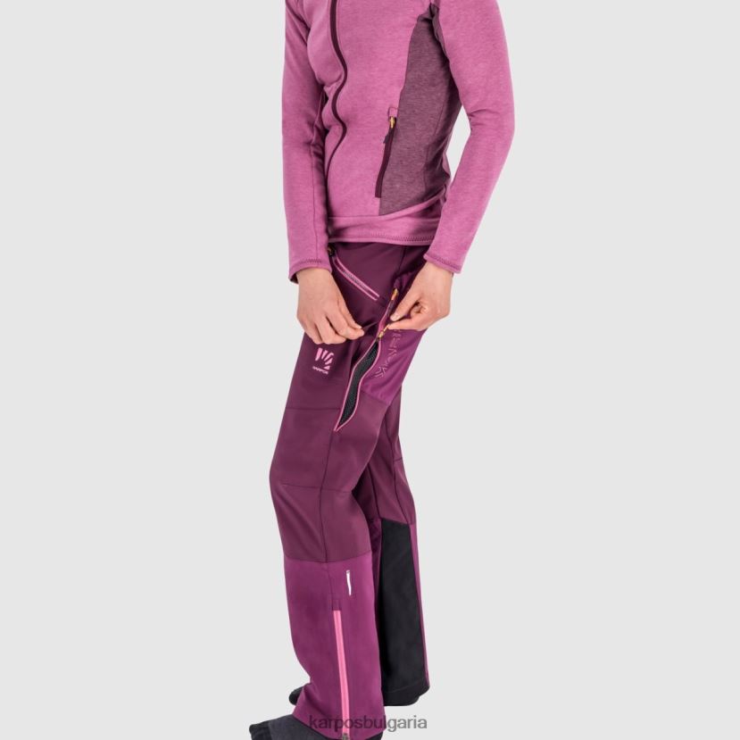 панталон| бял черен Жени Karpos мармолада с панталон FZ08Z1399