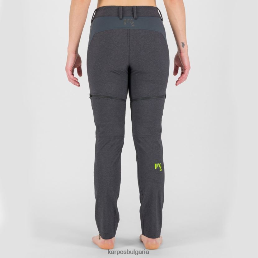 панталон| черно/тъмно сиво Жени Karpos Санта Кроче с панталон с цип FZ08Z1429