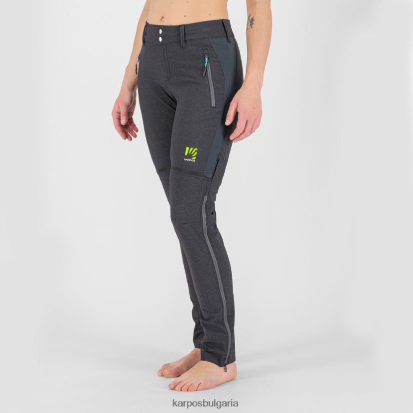 панталон| черно/тъмно сиво Жени Karpos Санта Кроче с панталон с цип FZ08Z1429