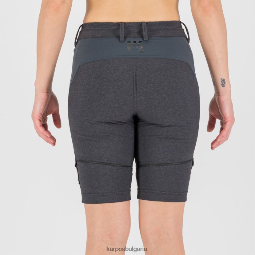 панталон| черно/тъмно сиво Жени Karpos Санта Кроче с панталон с цип FZ08Z1429