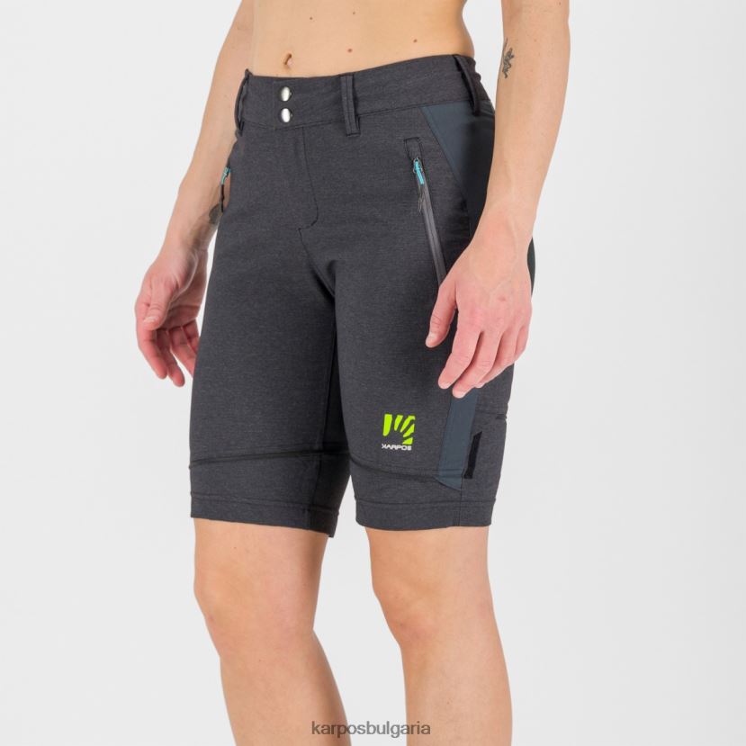 панталон| черно/тъмно сиво Жени Karpos Санта Кроче с панталон с цип FZ08Z1429