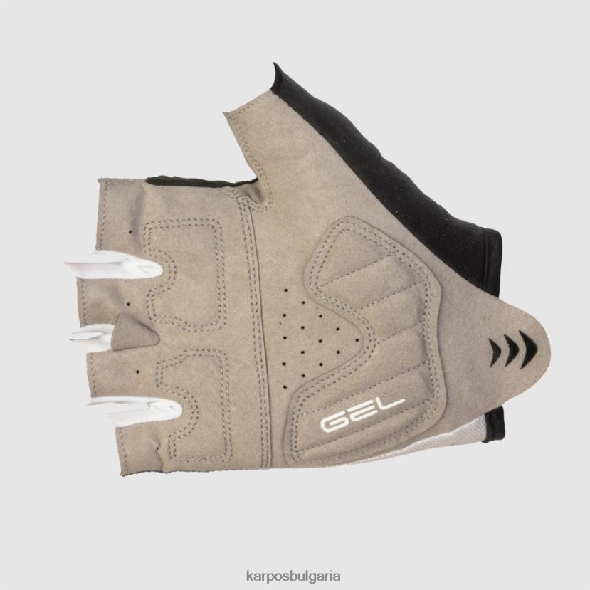 ръкавица| бял черен Жени Karpos federia ръкавица 1/2 пръста FZ08Z905