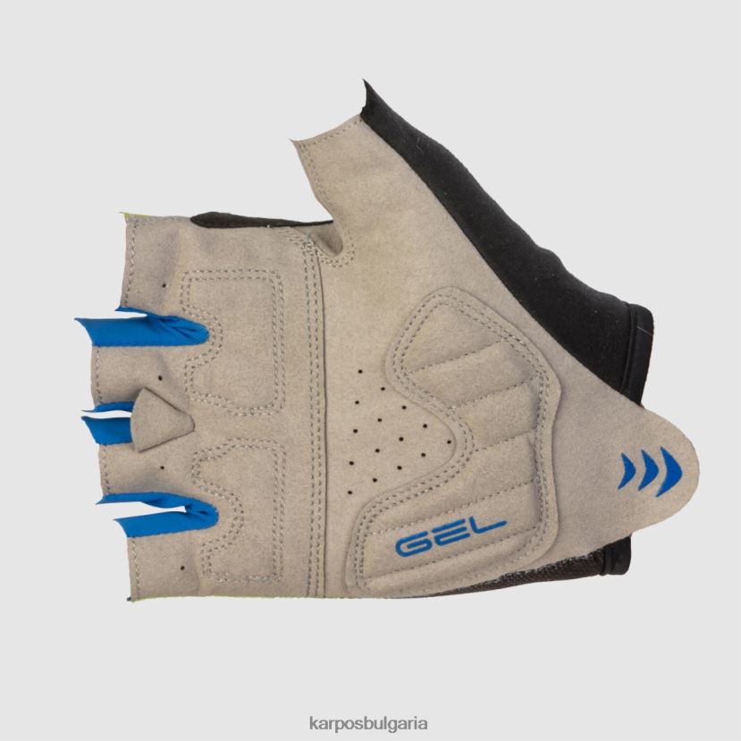 ръкавица| индиго b/черно/зелено флуор Жени Karpos federia ръкавица 1/2 пръста FZ08Z908