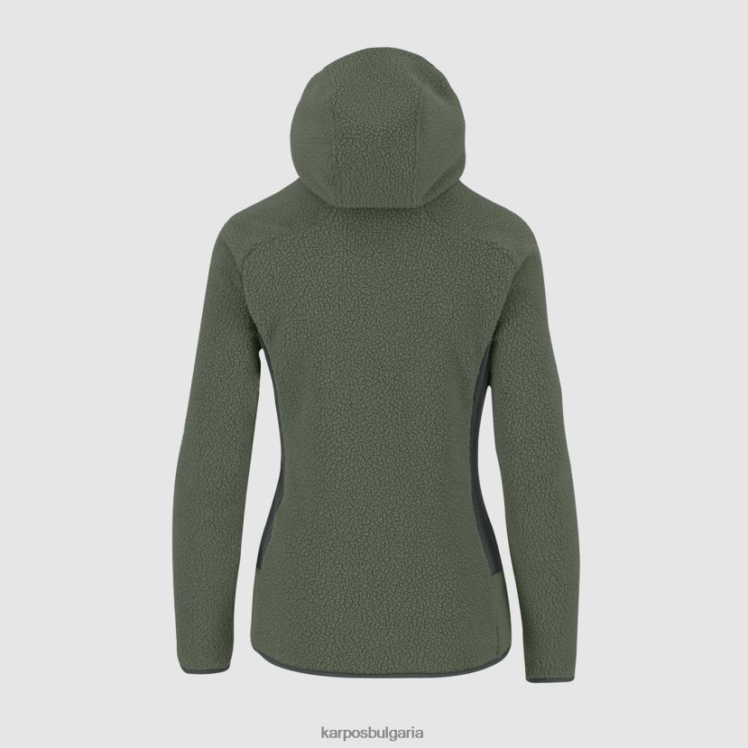 руно| черен пясък/мащерка Жени Karpos Суичър от 80-те с полар FZ08Z1113