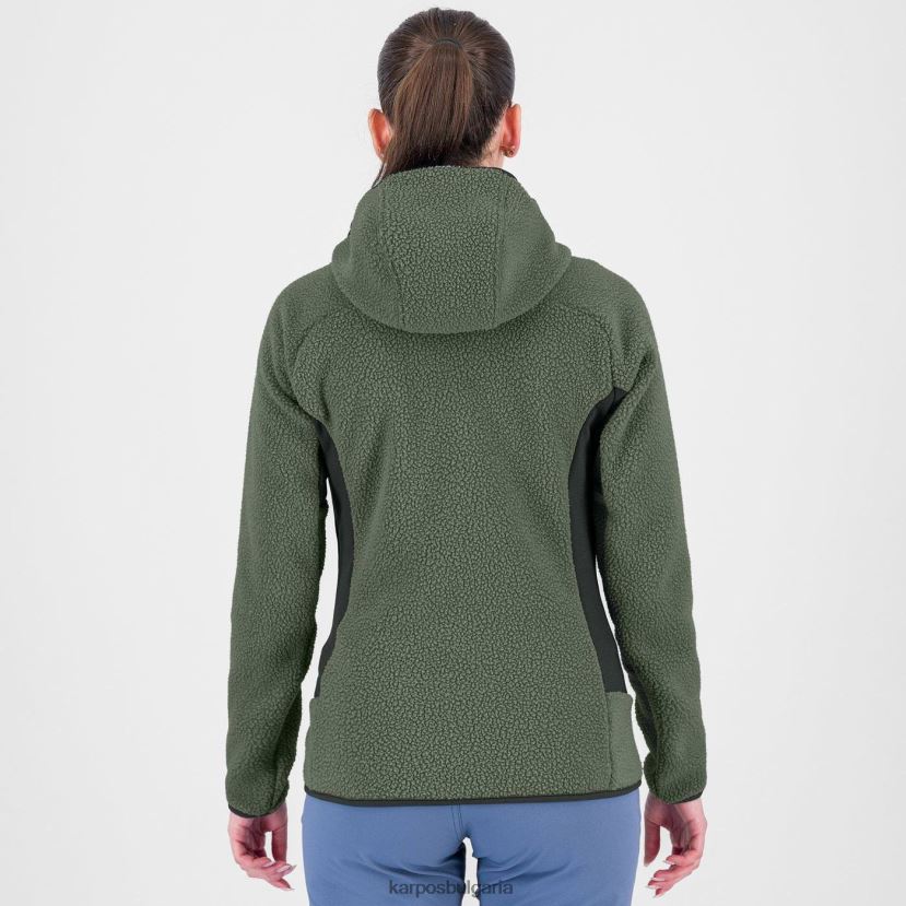 руно| черен пясък/мащерка Жени Karpos Суичър от 80-те с полар FZ08Z1113