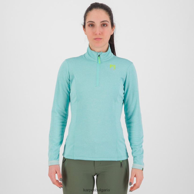 руно| аква небе Жени Karpos пицоко с половин цип FZ08Z1212