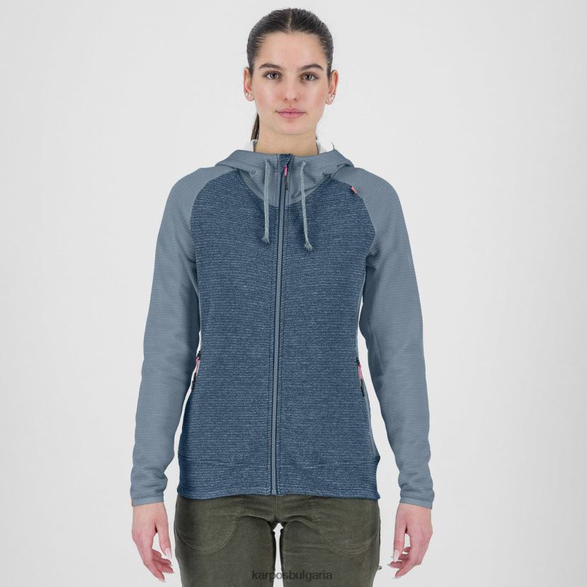 руно| Берингово море/планински извор Жени Karpos camoscio с качулка с цял цип FZ08Z1122