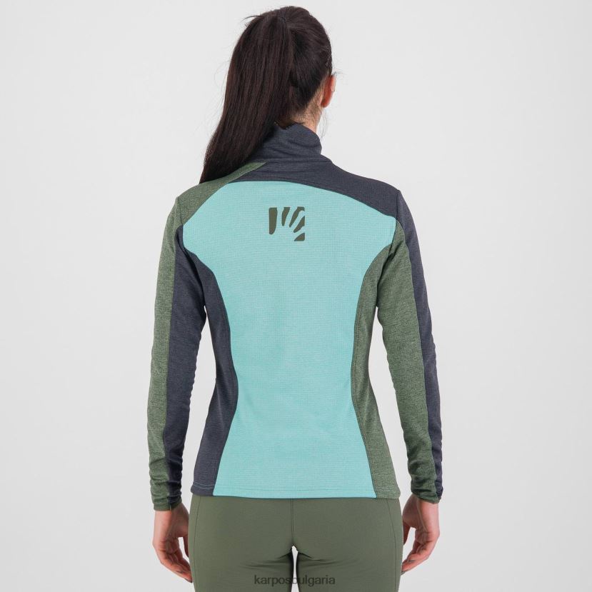 руно| аква небе/черен пясък/мащерка Жени Karpos federa с пълен цип и полар FZ08Z1182