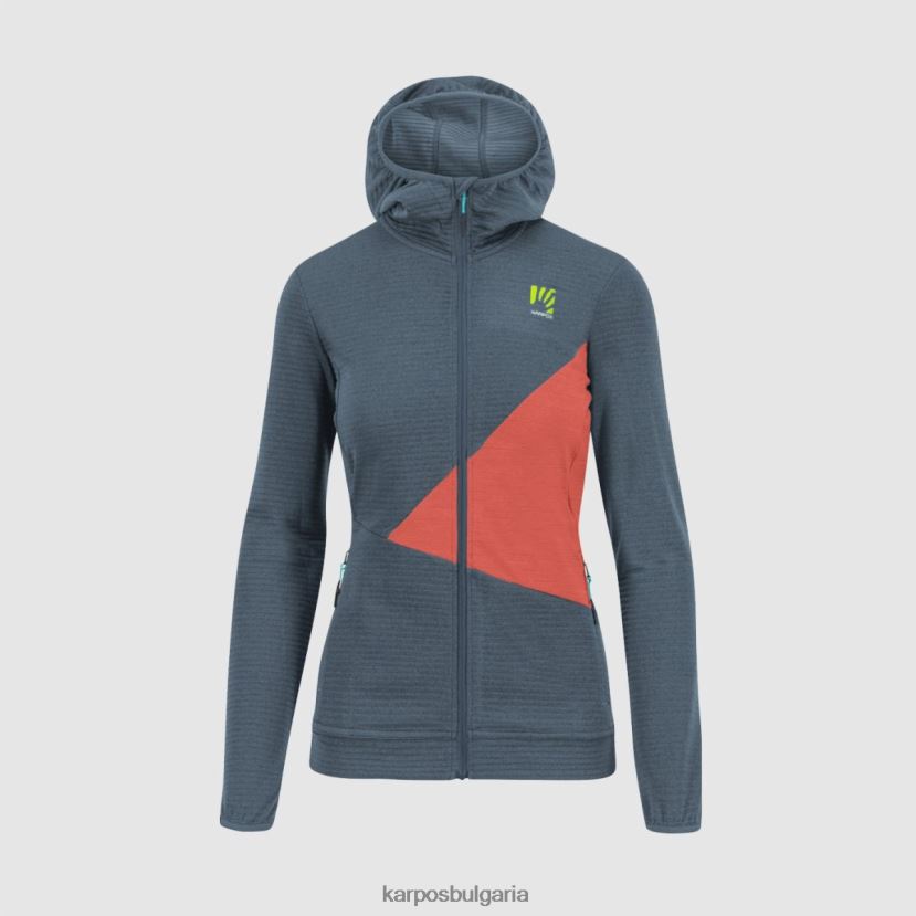 руно| ретро индиго/горещ корал Жени Karpos nuvolau w руно FZ08Z1176