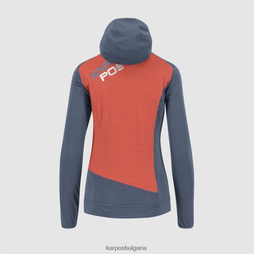 руно| ретро индиго/горещ корал Жени Karpos nuvolau w руно FZ08Z1176