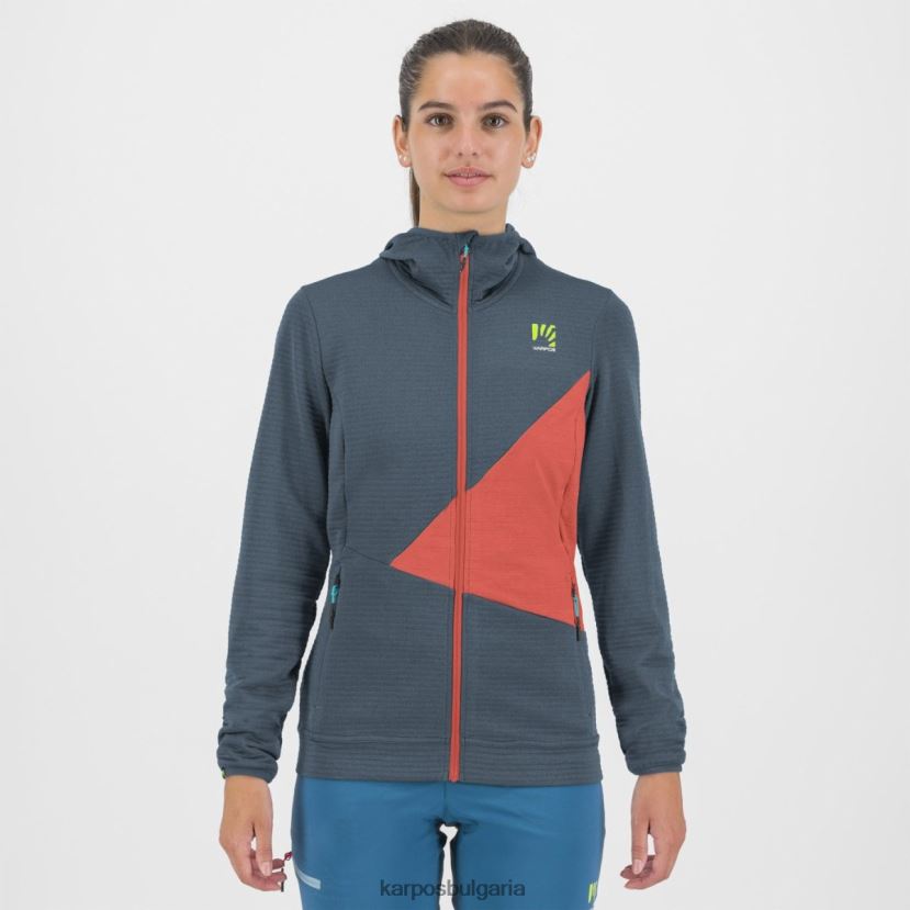 руно| ретро индиго/горещ корал Жени Karpos nuvolau w руно FZ08Z1176