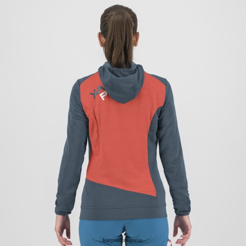 руно| ретро индиго/горещ корал Жени Karpos nuvolau w руно FZ08Z1176