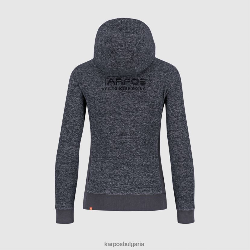 руно| омбре син меланж Жени Karpos totoga коноп с качулка с пълен цип FZ08Z1118