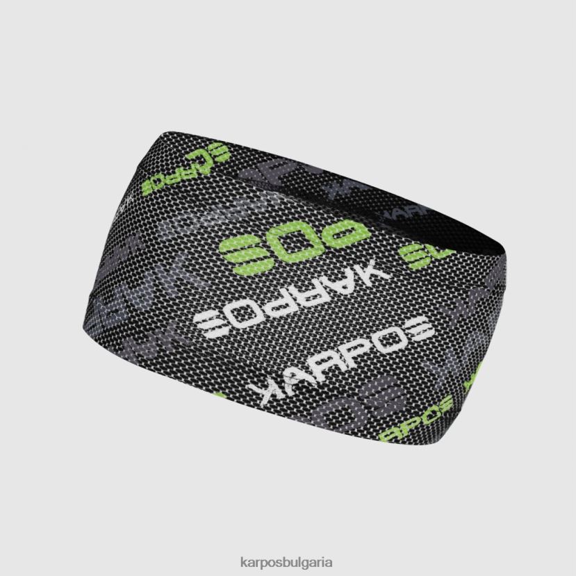 шапки| черно/жасминово зелено Жени Karpos преместена лента за глава FZ08Z801