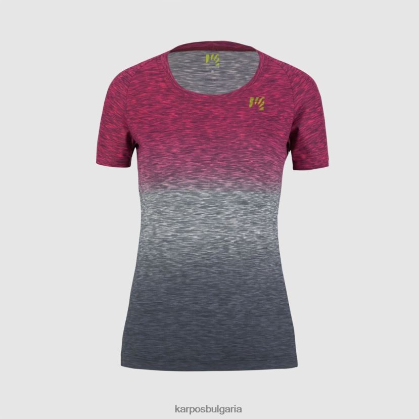 тениска| горещ корал/винтидж индиго Жени Karpos прато пиаца с фланелка FZ08Z1266