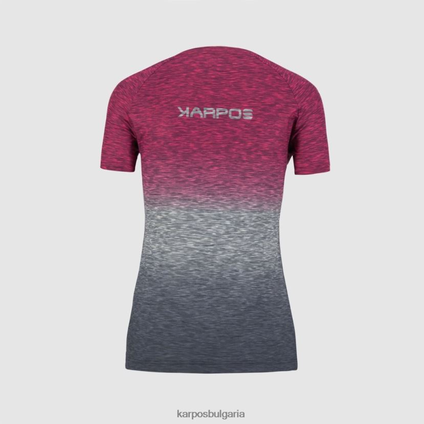 тениска| горещ корал/винтидж индиго Жени Karpos прато пиаца с фланелка FZ08Z1266