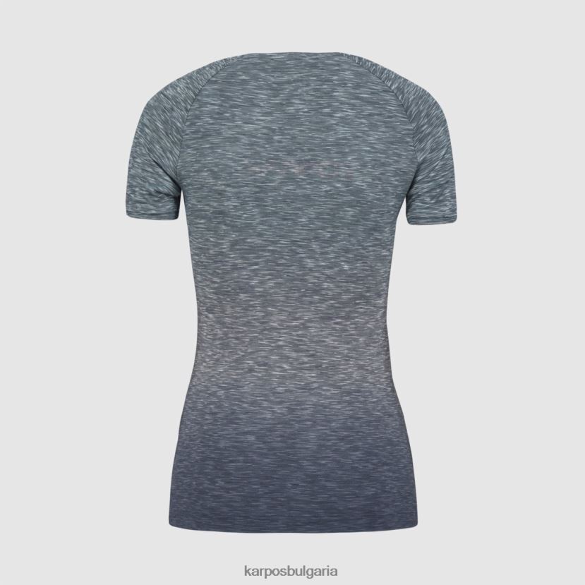 тениска| реколта индиго/аквамарин Жени Karpos прато пиаца с фланелка FZ08Z1270