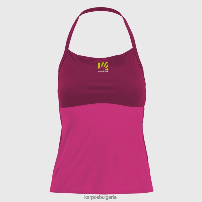 тениска| кабаретно/малиново излъчване Жени Karpos спокойно слънце с топ FZ08Z1338