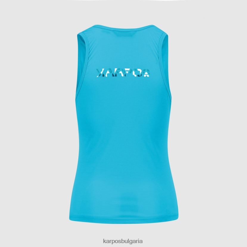 тениска| син атол/бял/мароканско синьо Жени Karpos лома с върха FZ08Z1381