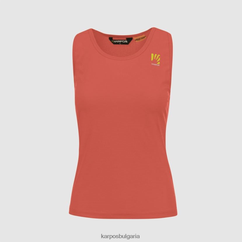 тениска| горещ корал/винтидж индиго/облак Жени Karpos лома с върха FZ08Z1382