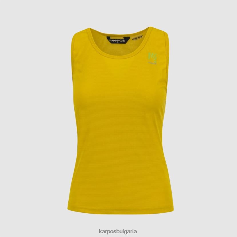 тениска| лимонено къри/адриатическо синьо/кор Жени Karpos лома с върха FZ08Z1386