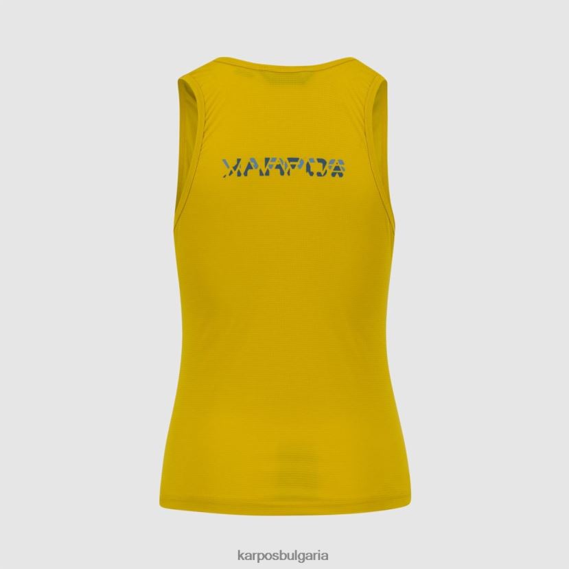 тениска| лимонено къри/адриатическо синьо/кор Жени Karpos лома с върха FZ08Z1386