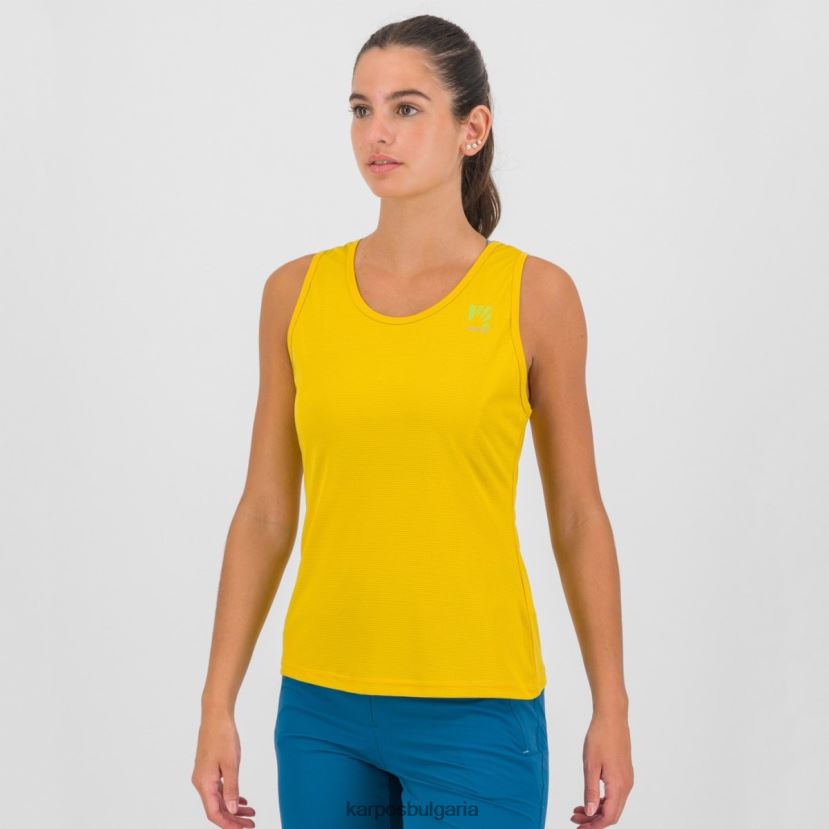 тениска| лимонено къри/адриатическо синьо/кор Жени Karpos лома с върха FZ08Z1386