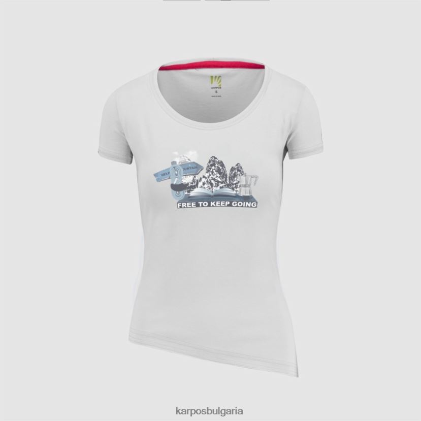 тениска| бяло Жени Karpos anemone evo w тениска FZ08Z1360