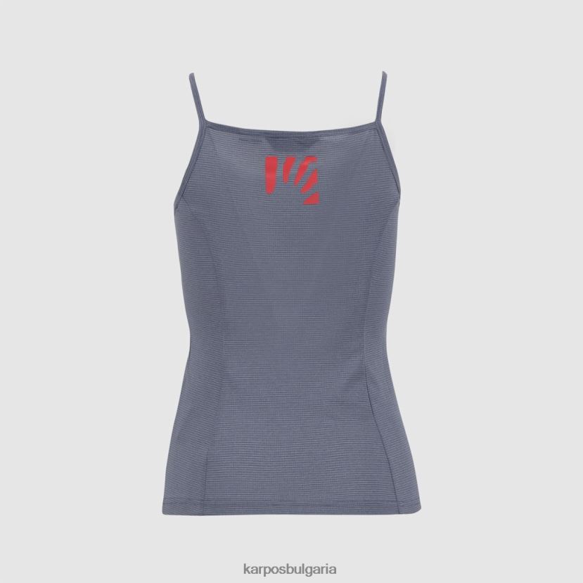 тениска| ретро индиго/горещ корал Жени Karpos bull sun evo w top FZ08Z1345