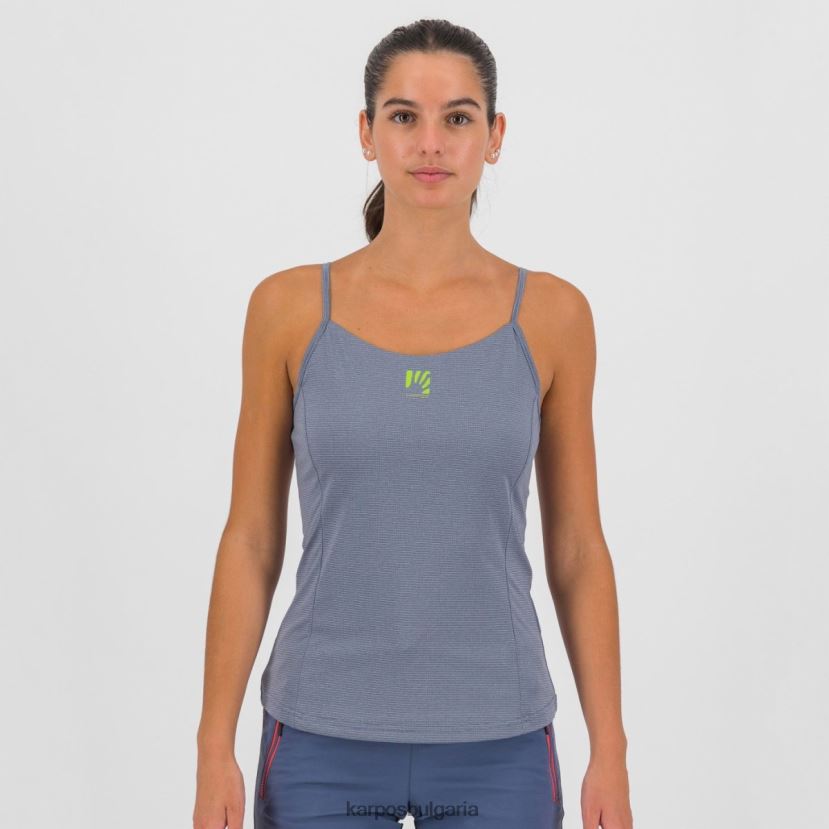 тениска| ретро индиго/горещ корал Жени Karpos bull sun evo w top FZ08Z1345