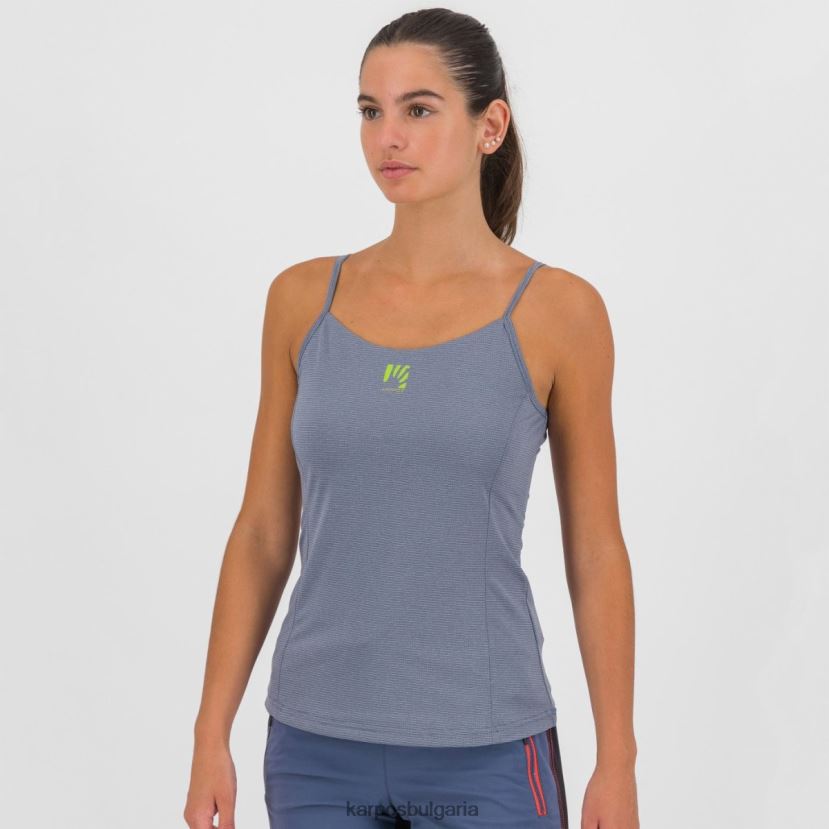 тениска| ретро индиго/горещ корал Жени Karpos bull sun evo w top FZ08Z1345