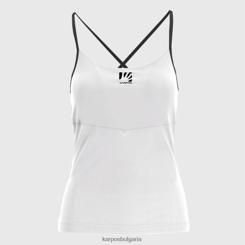 тениска| бял черен Жени Karpos easyfrizz с топ FZ08Z1289