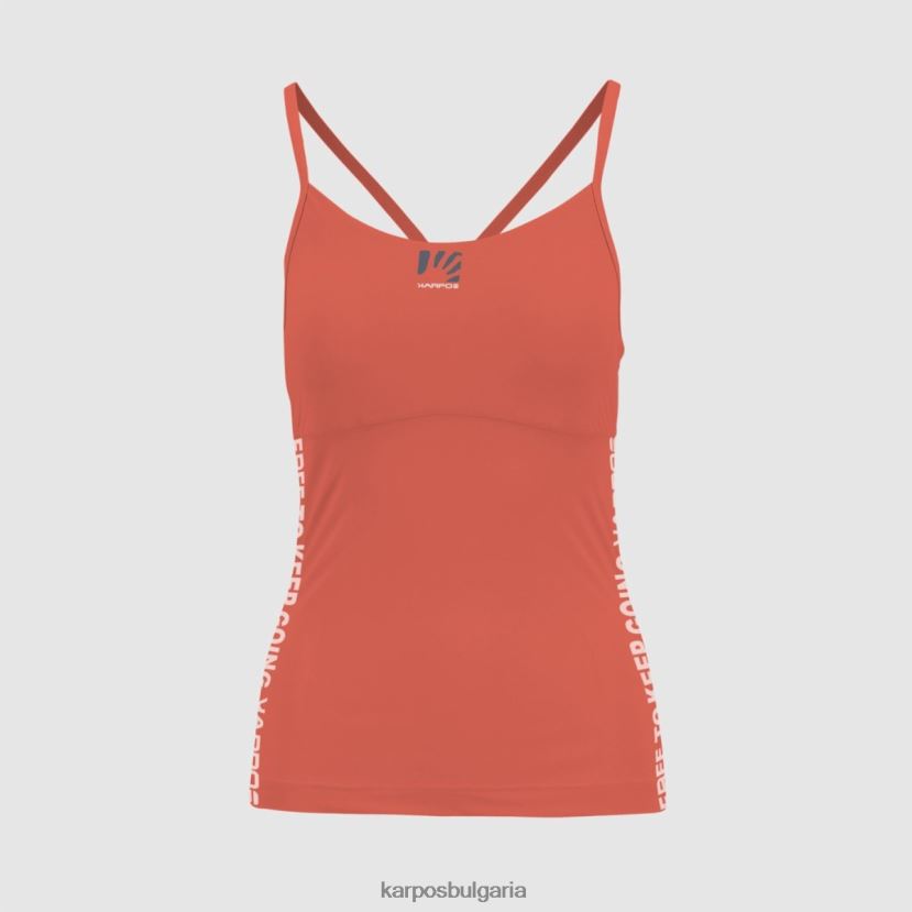 тениска| горещ корал Жени Karpos easyfrizz с топ FZ08Z1290