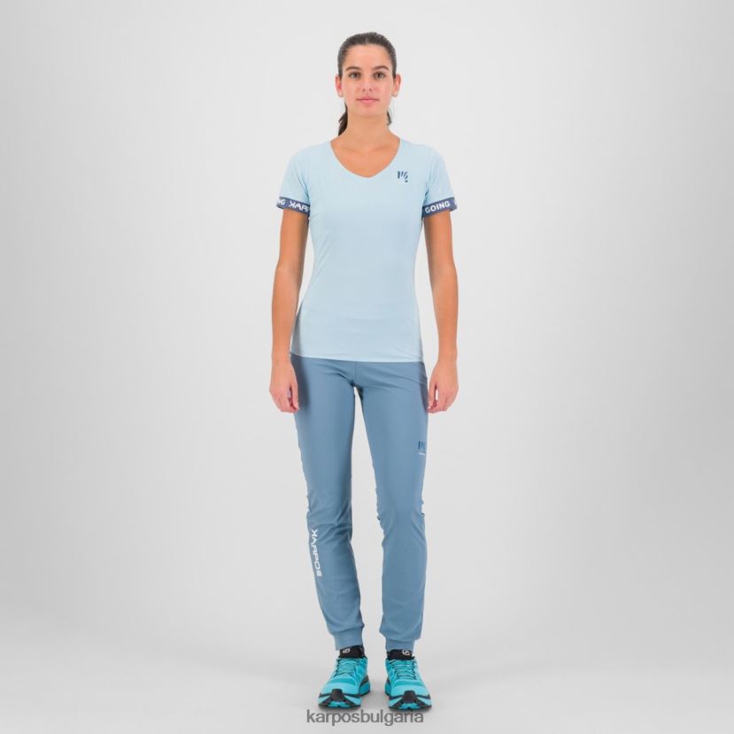 тениска| аквамарин/винтидж индиго Жени Karpos easyfrizz w тениска FZ08Z1274