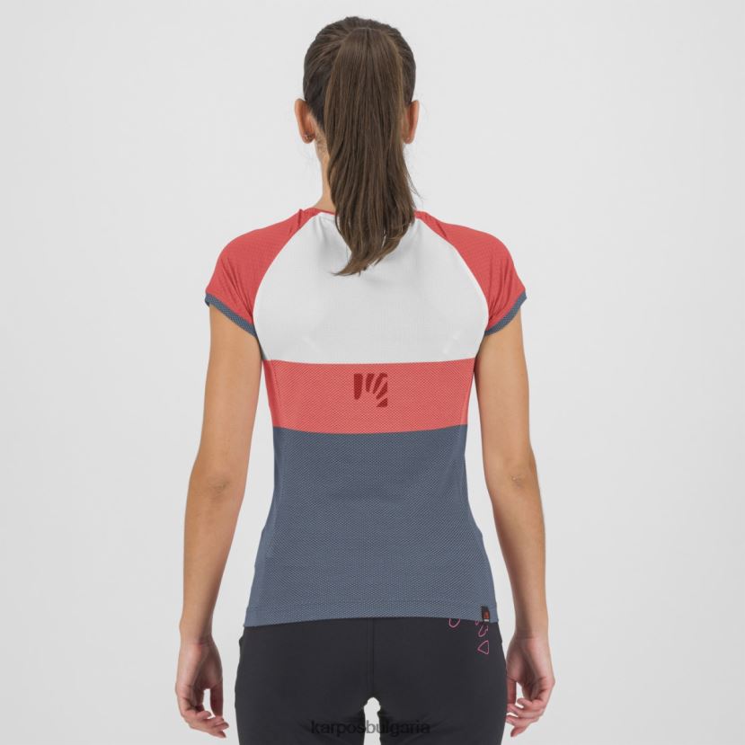 тениска| горещ корал/облачен танцьор/реколта Жени Karpos преместен evo w трико FZ08Z1246