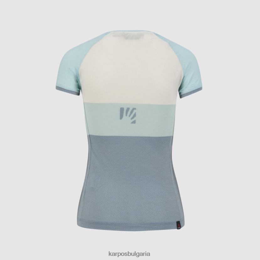 тениска| аквамарин/бяло/пролетно езеро Жени Karpos преместен evo w трико FZ08Z1247