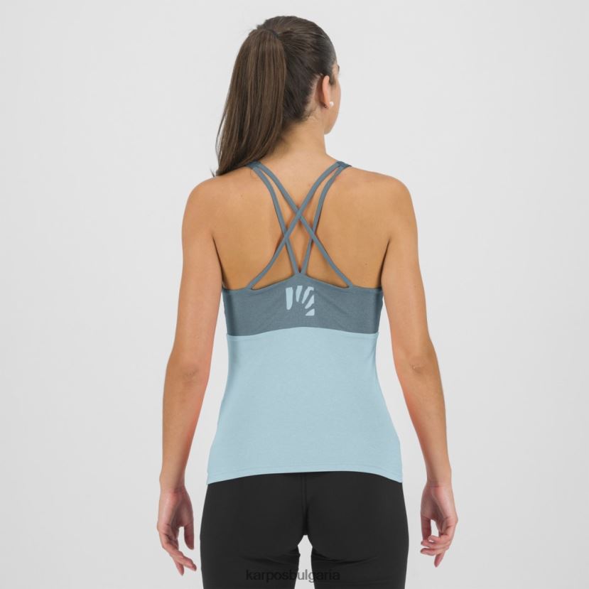 тениска| изворно езеро/аквамарин Жени Karpos бик evo w топ FZ08Z1324