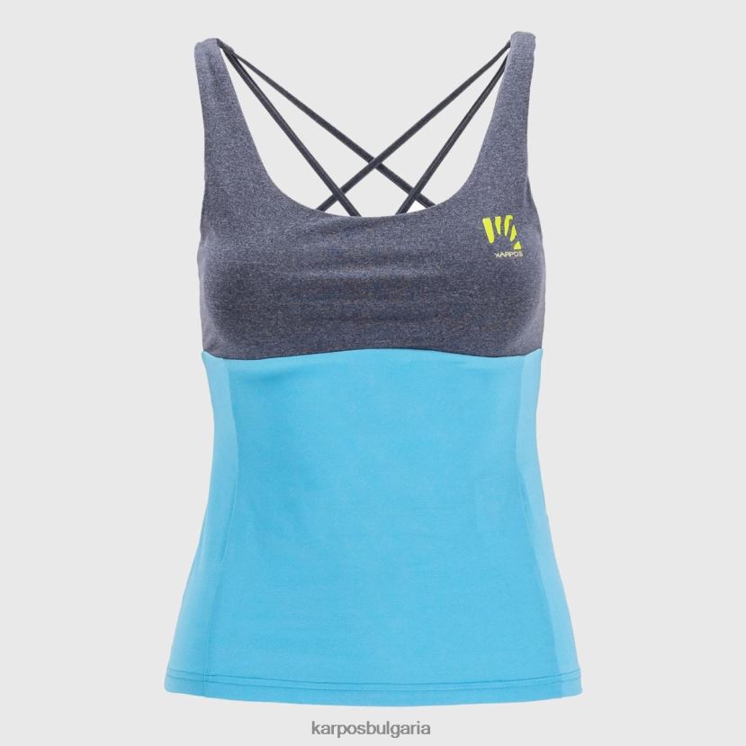 тениска| син атол/капитан на небето Жени Karpos бик evo w топ FZ08Z1325