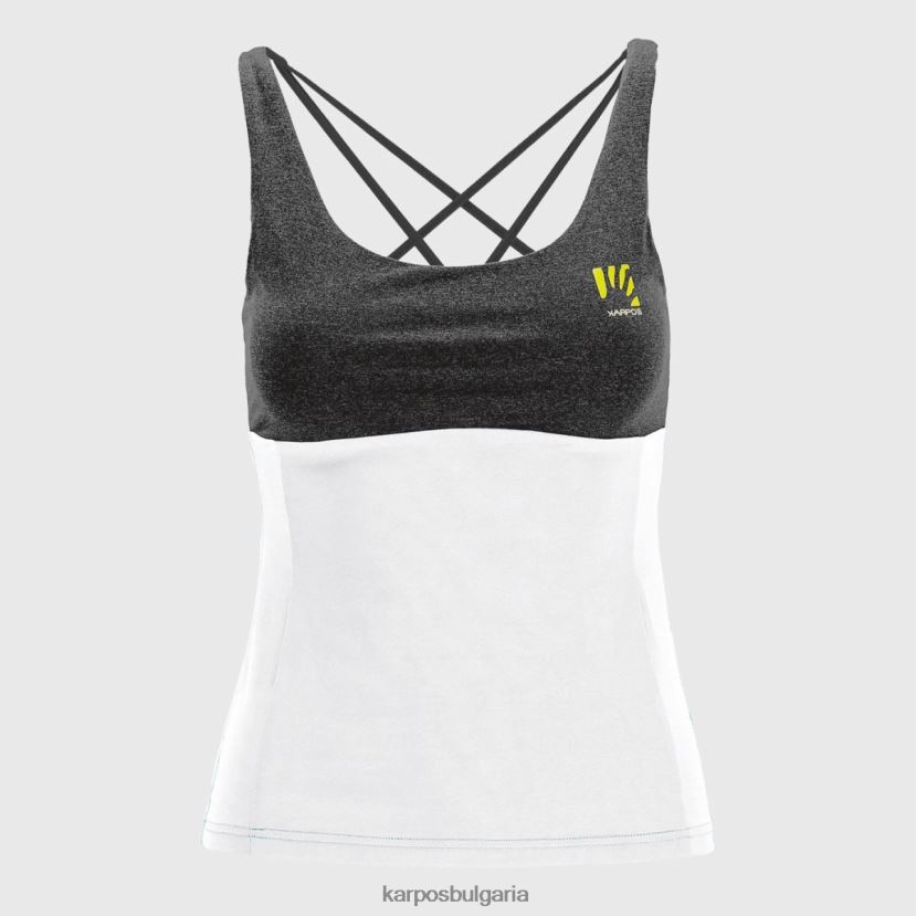 тениска| бял черен Жени Karpos бик evo w топ FZ08Z1326