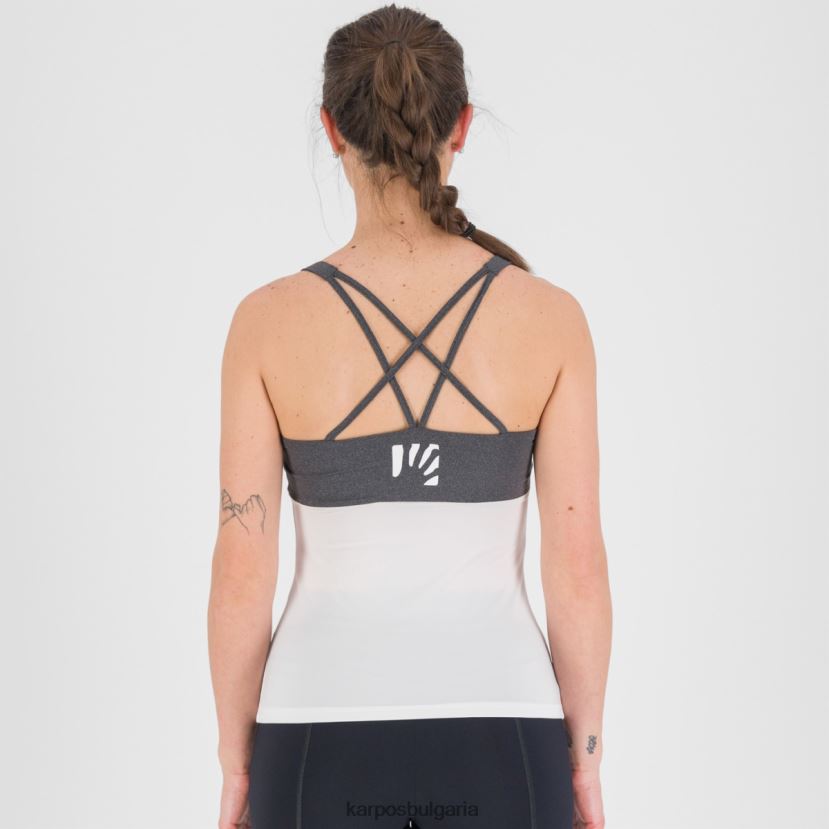 тениска| бял черен Жени Karpos бик evo w топ FZ08Z1326