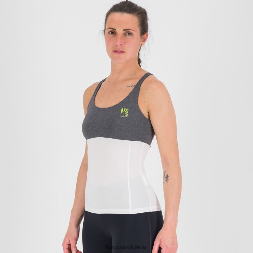 тениска| бял черен Жени Karpos бик evo w топ FZ08Z1326