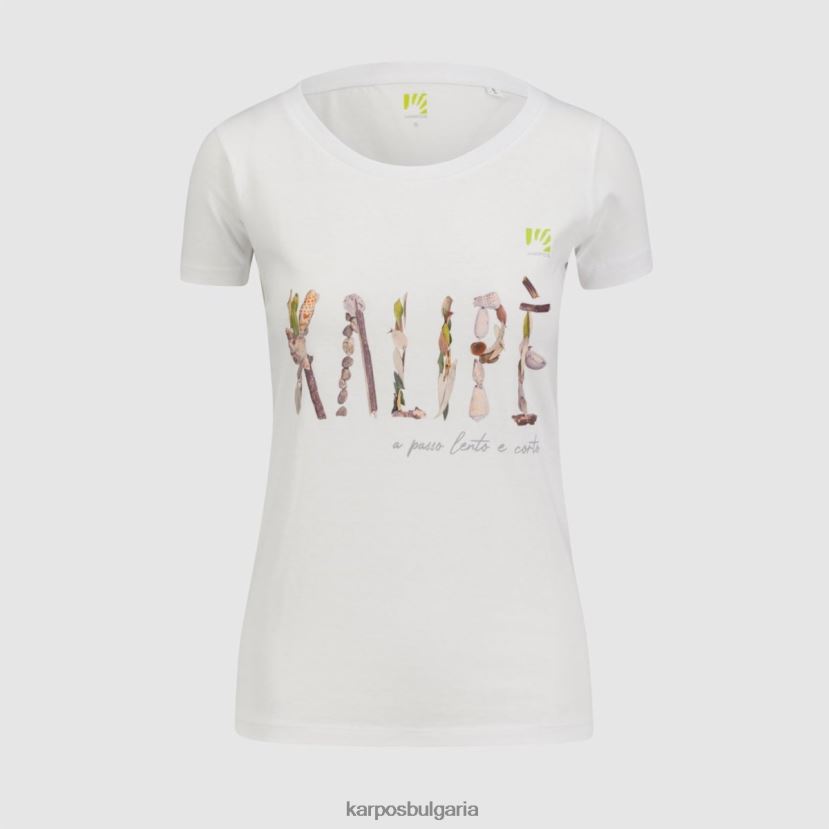 тениска| ярко бяло Жени Karpos kalip w тениска FZ08Z1346